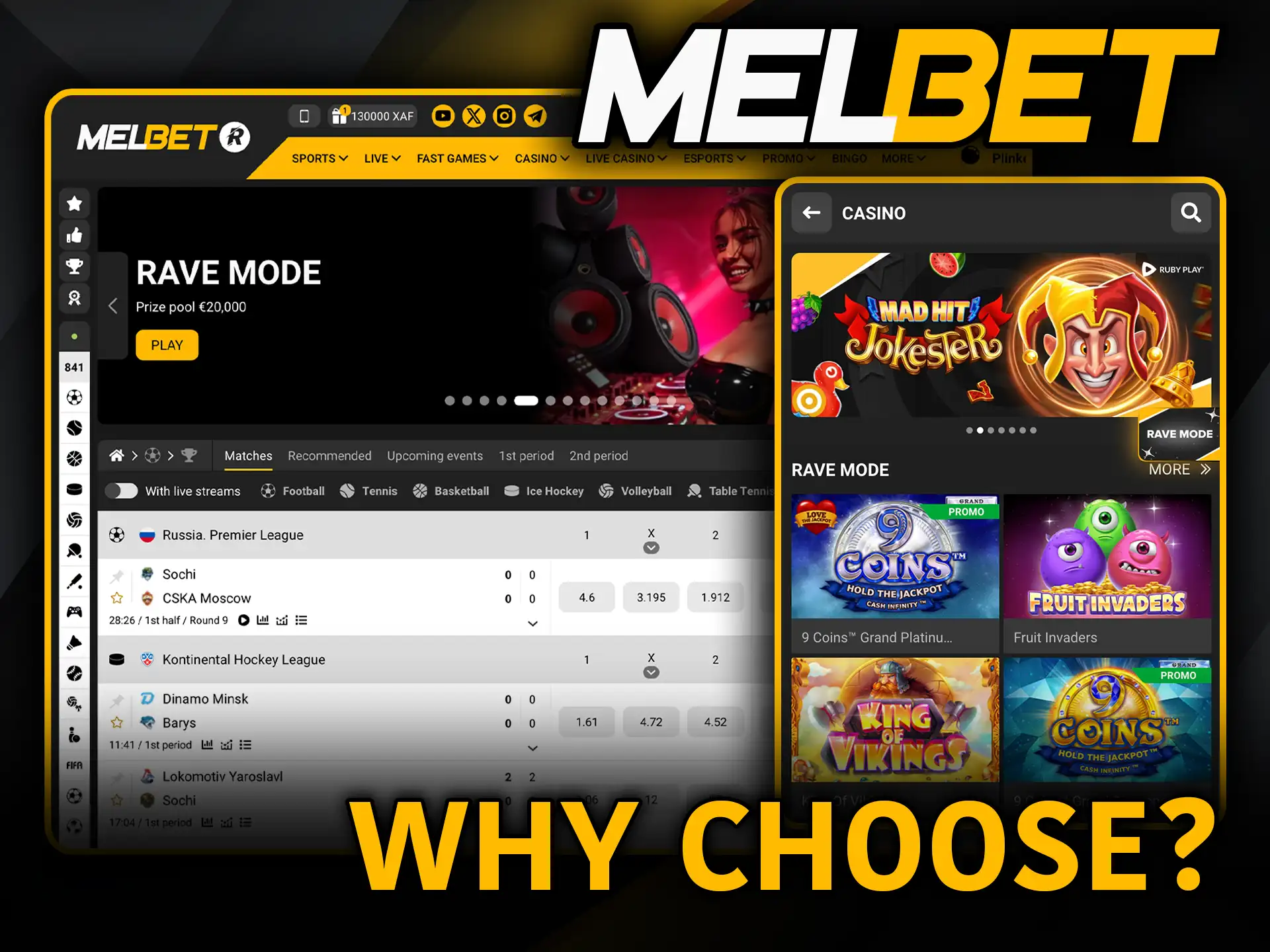 Why choose Melbet enjoy bonuses secure play and more.