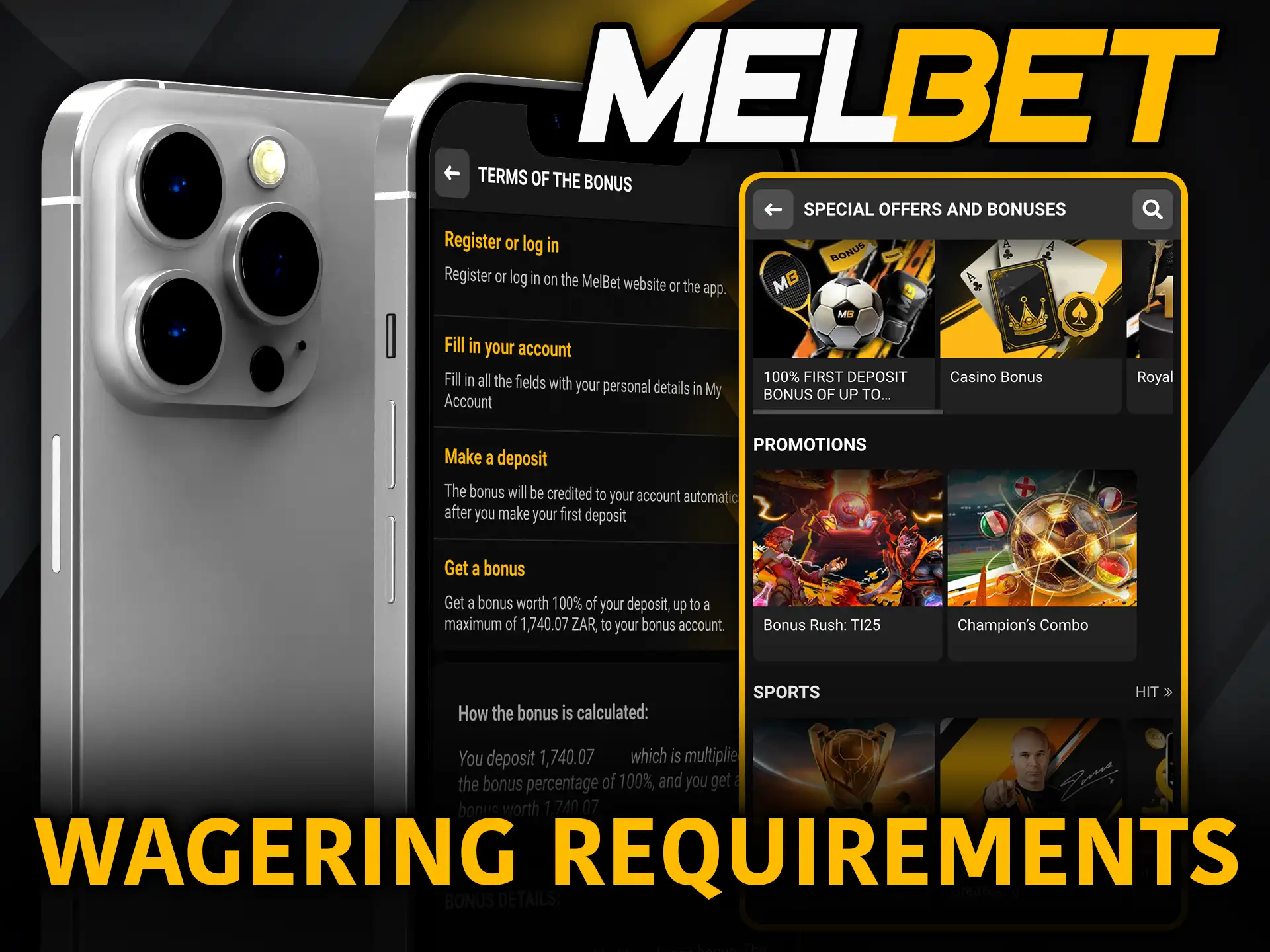 Wagering requirements on Melbet app know how to win.