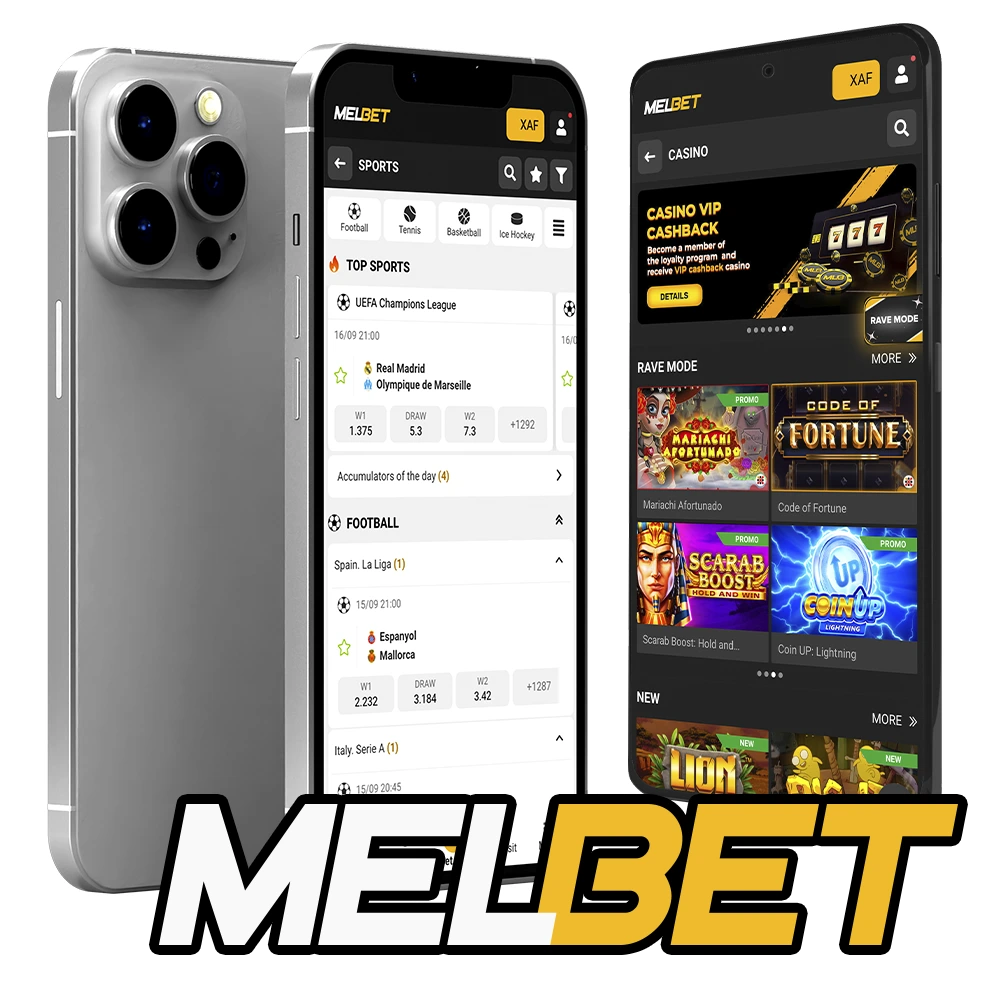 Download the Melbet app app for Android and iOS and play anywhere.