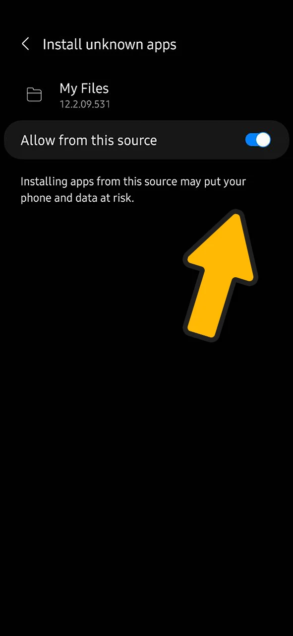 Install the Melbet application on your Android device.