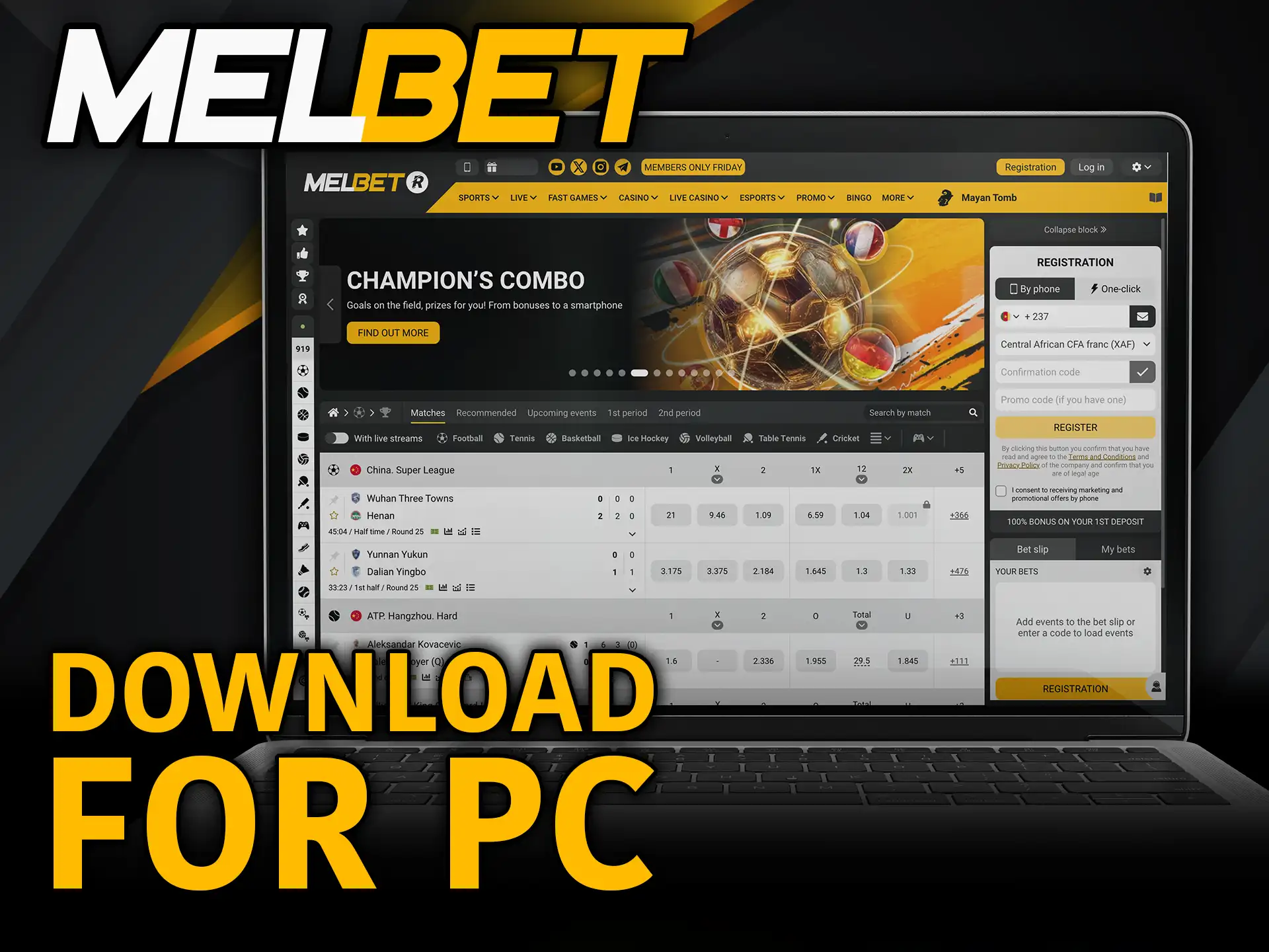 Download Melbet for PC and start playing today.