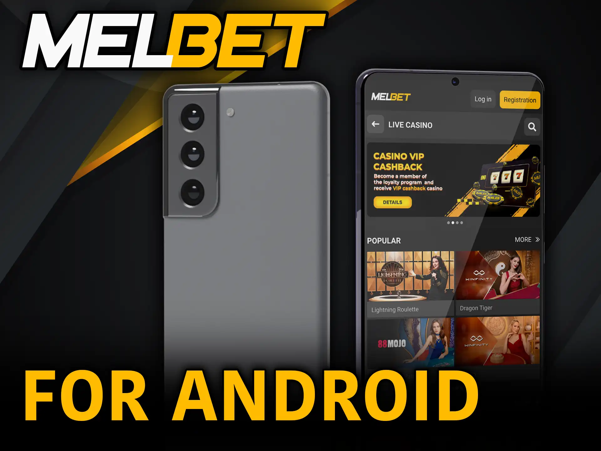 For Android use Melbet PWA without downloading.