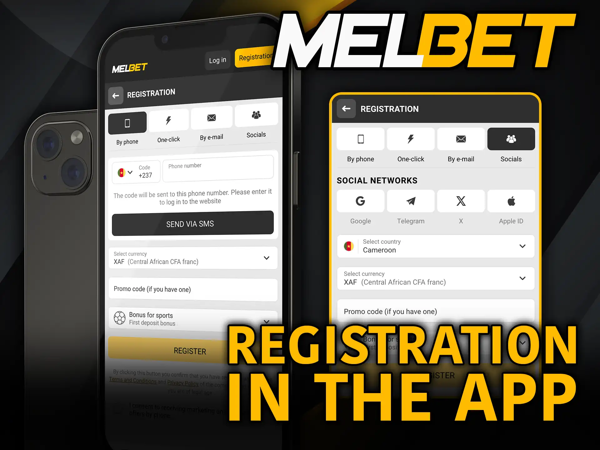 Registration in the Melbet app create your account fast.
