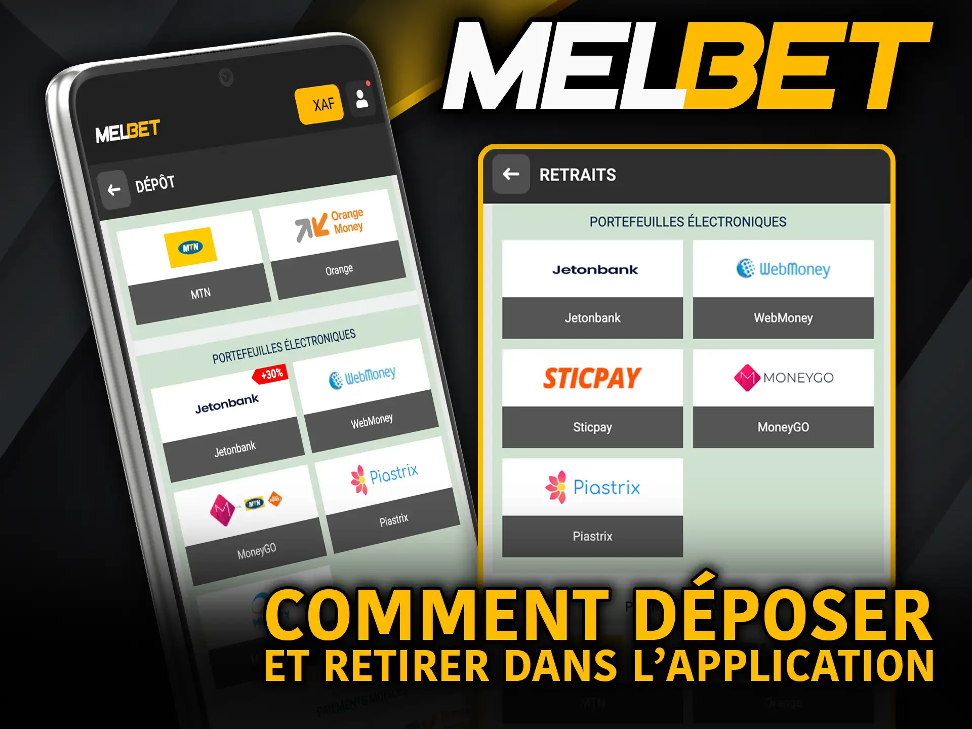 Comment déposer et retirer dans l’application Melbet gère facilement ton argent.