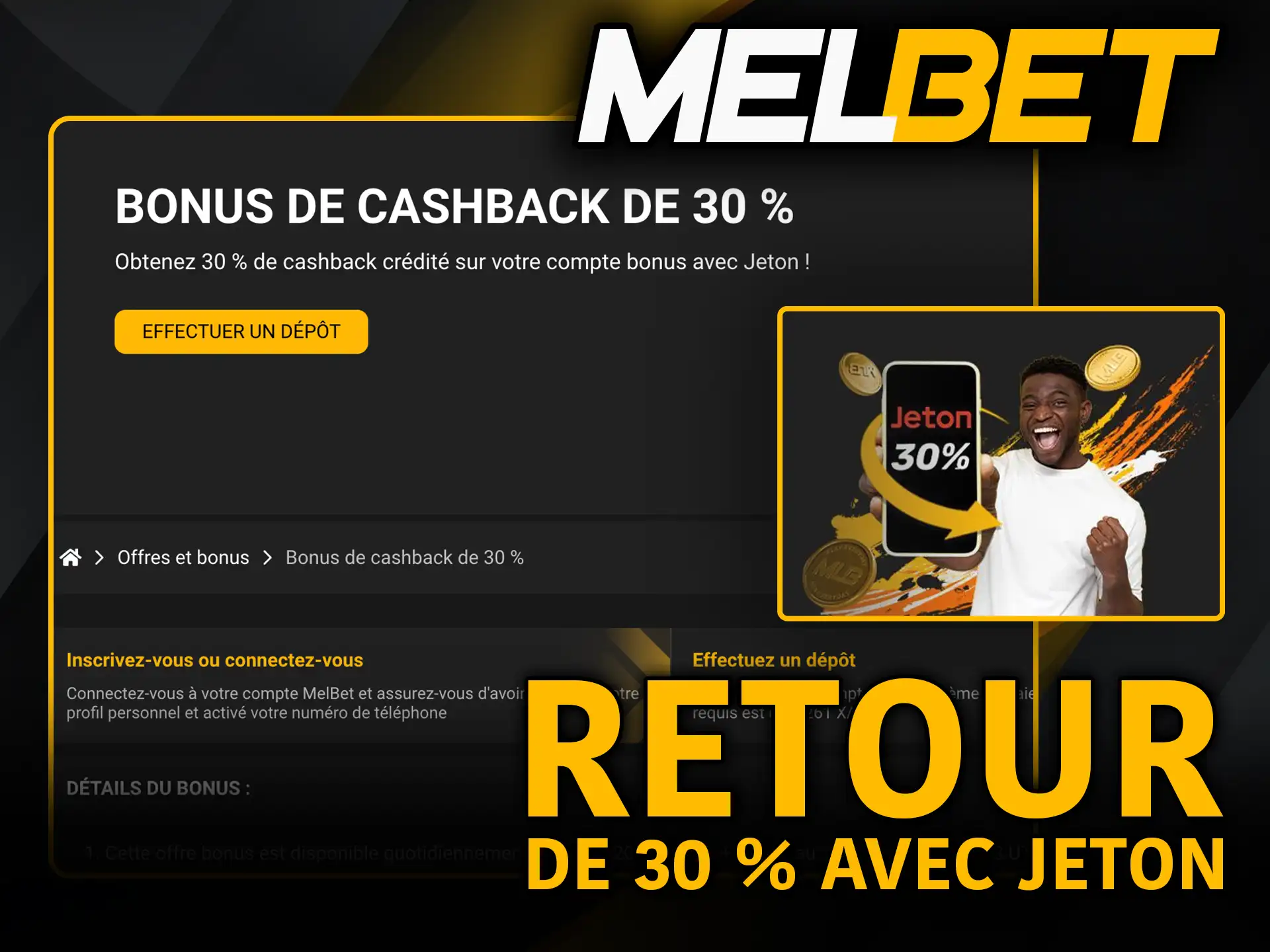 Retour de 30 % avec jeton Melbet récupère une partie de tes mises.