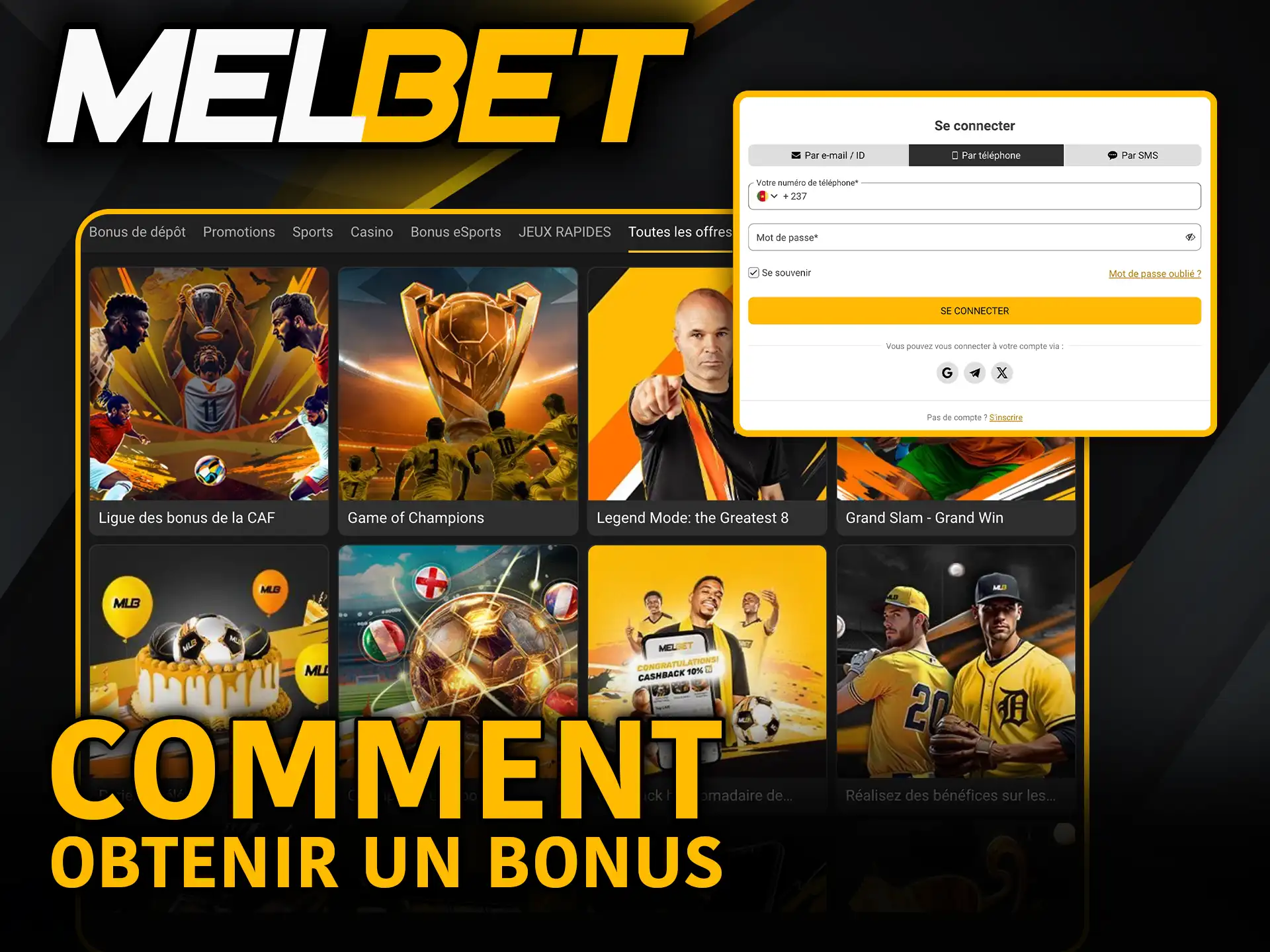 Comment obtenir un bonus sur Melbet suis les étapes simples.