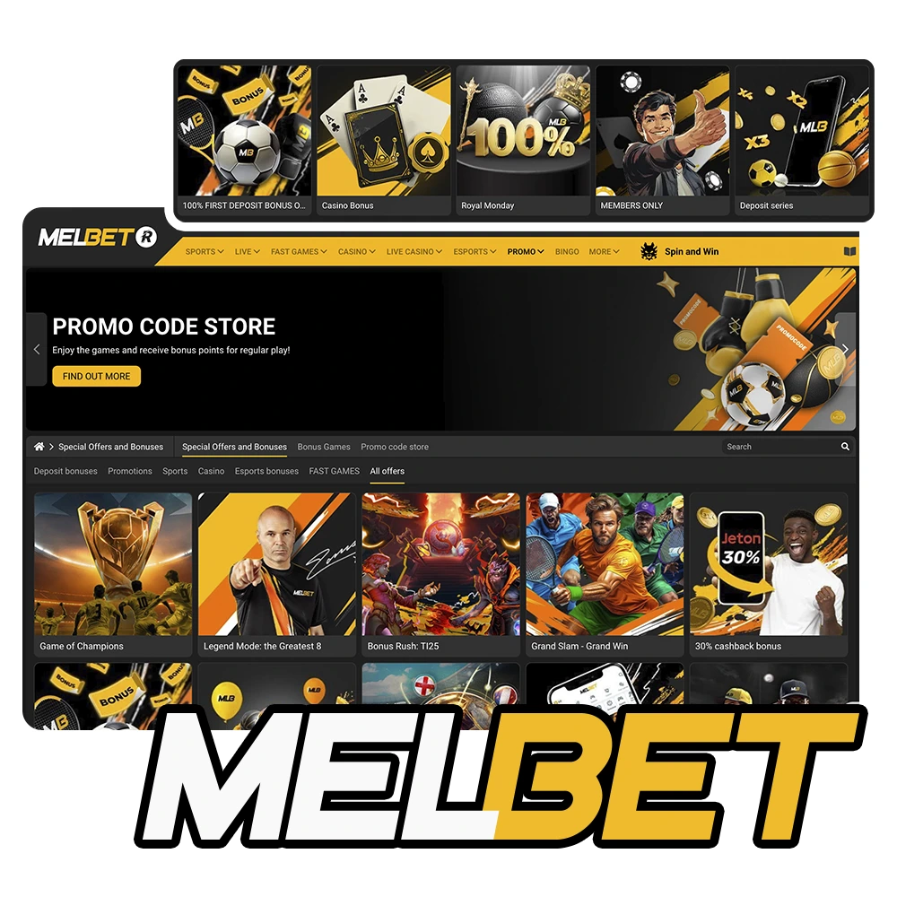 Exclusive Melbet bonuses for Cameroon players.
