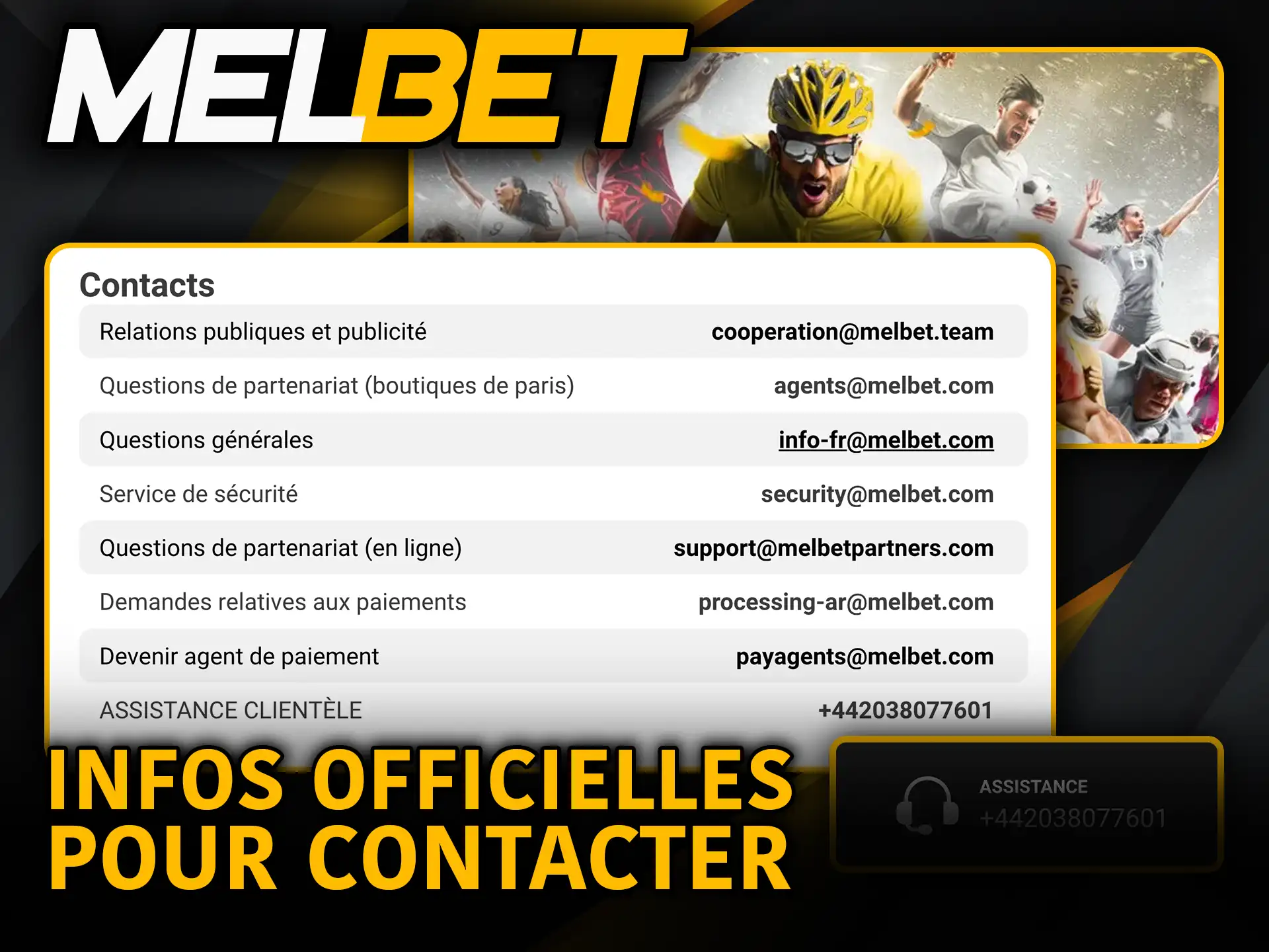 Infos officielles pour contacter Melbet trouve facilement notre support.