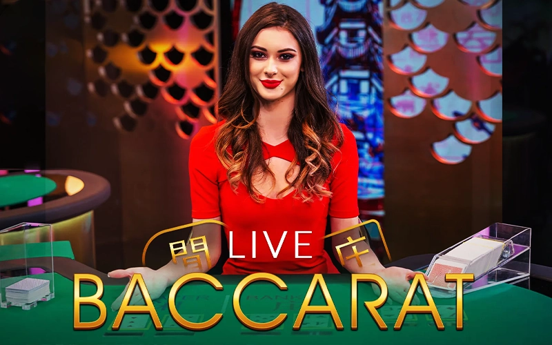 Live baccarat games at Melbet.