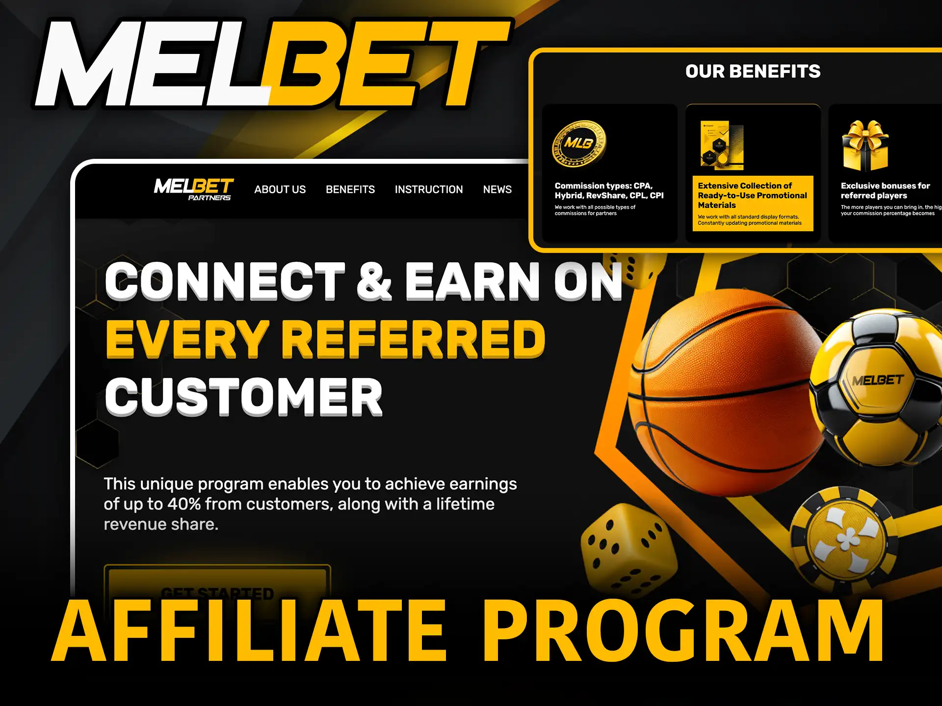 Affiliate program join Melbet partners and earn more.