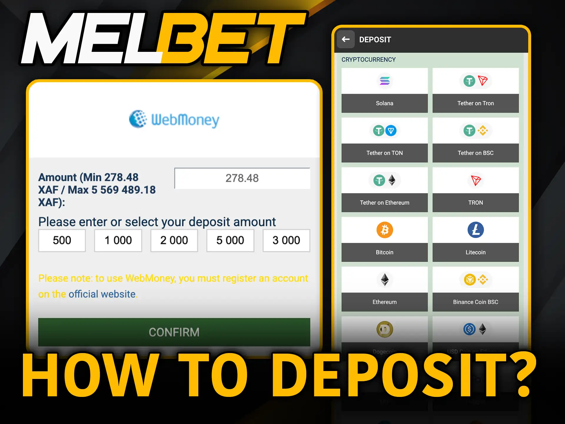 How to deposit in Melbet follow simple steps and start playing.