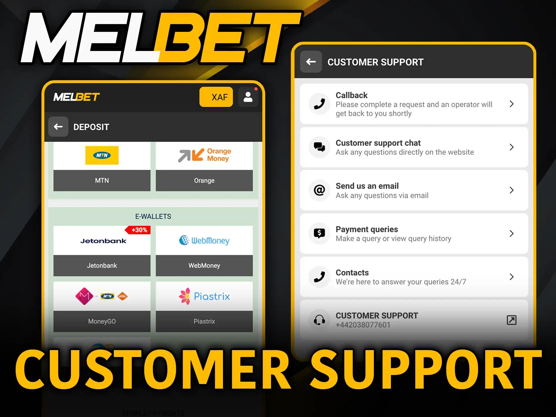 Ways to contact Melbet customer support for instant help.