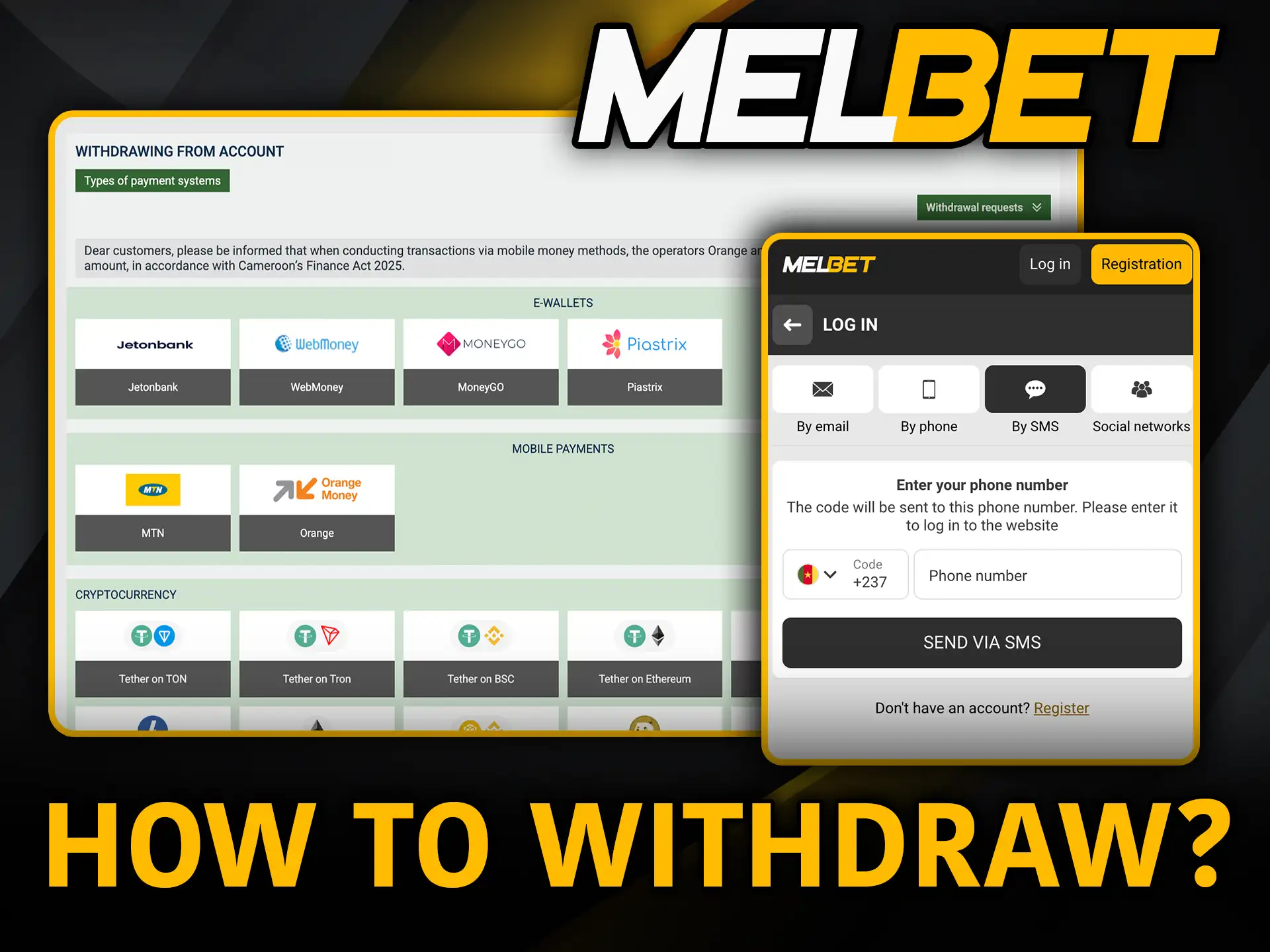 How to withdraw from Melbet in Cameroon fast and secure.