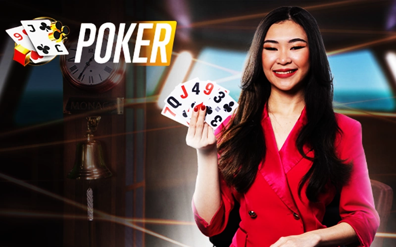 Poker TV games with real dealers at Melbet.