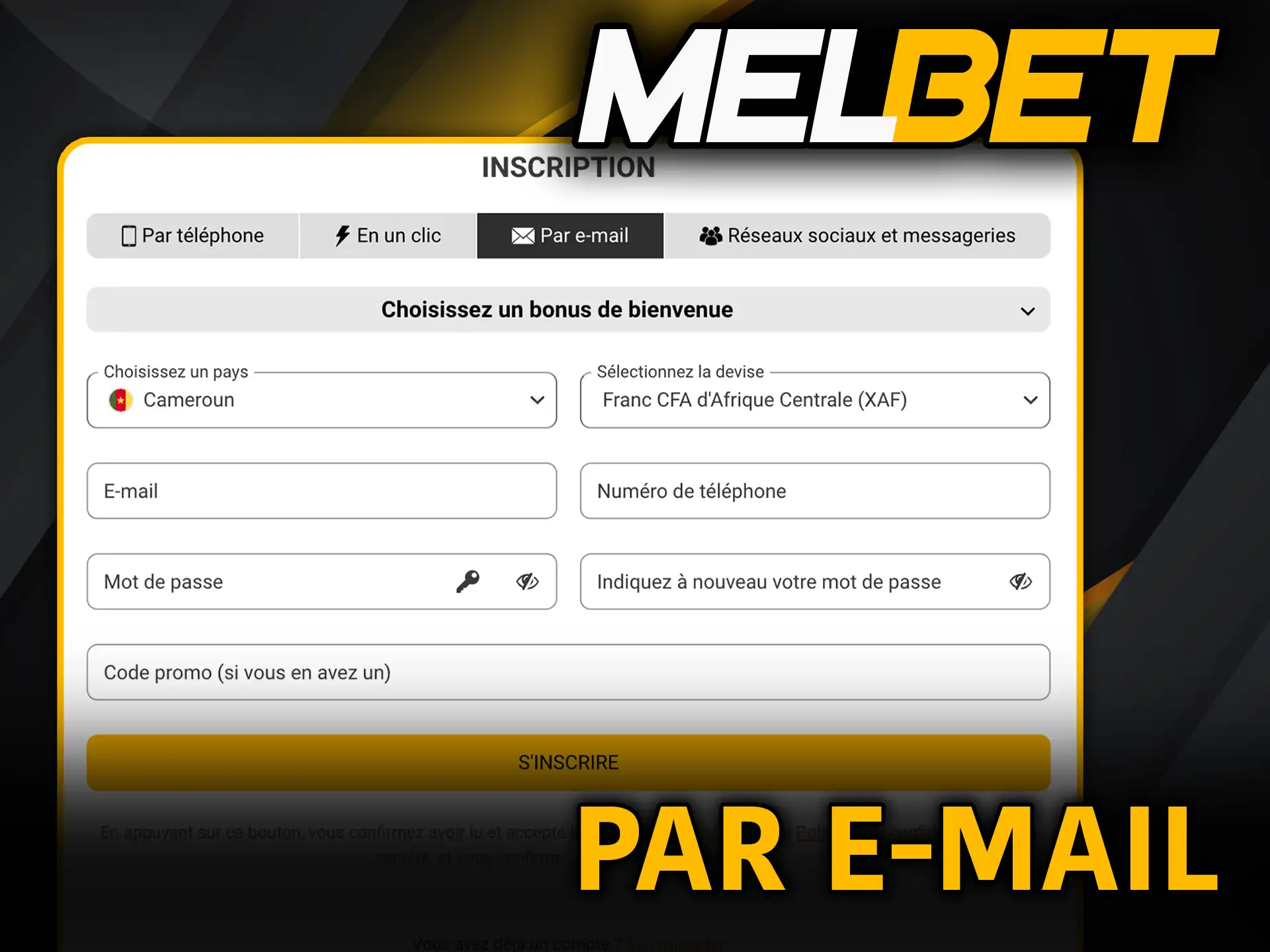 Comment créer un compte Melbet par e-mail et profiter des bonus.