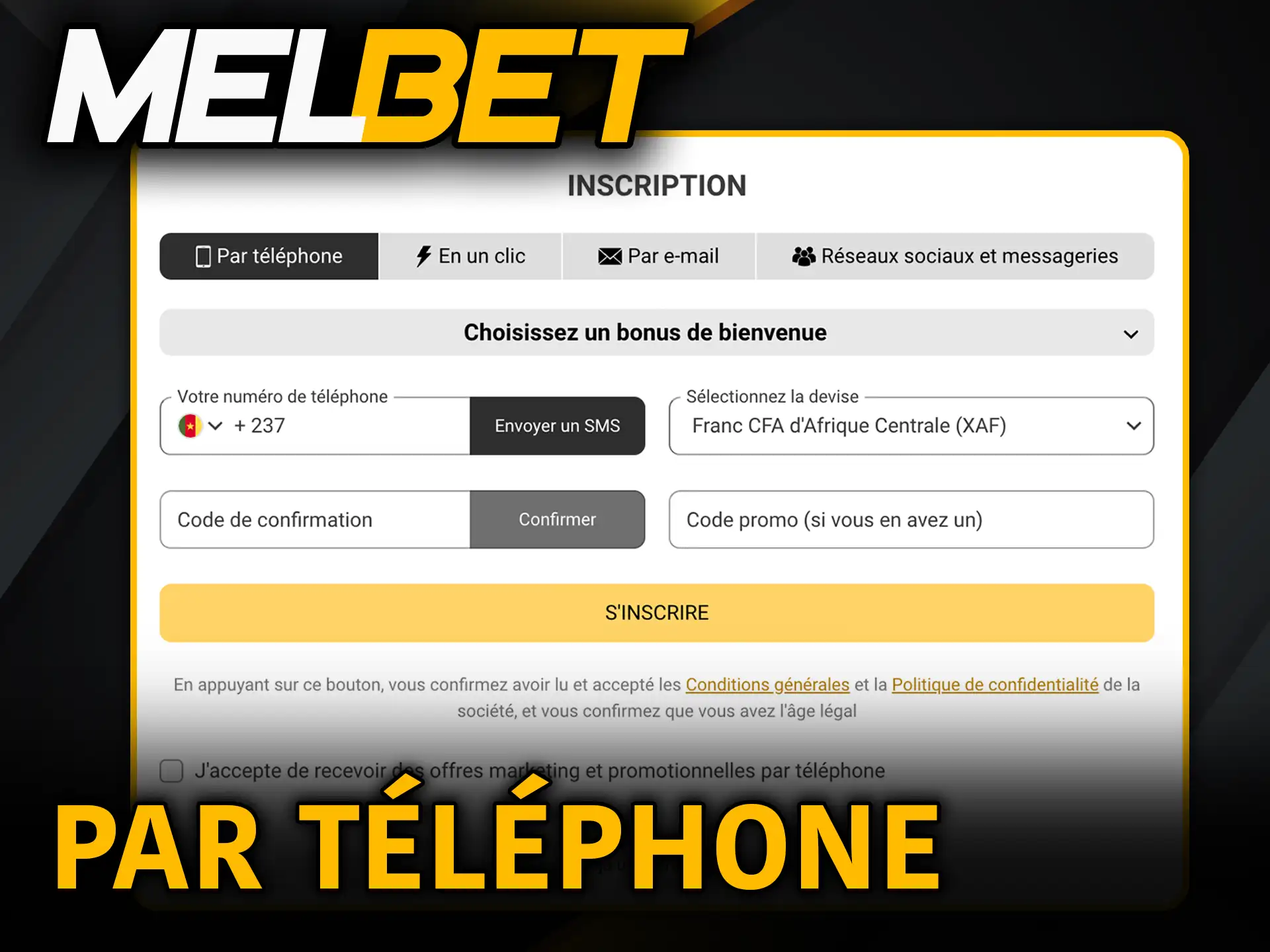 Comment créer un compte Melbet par téléphone et commencer à parier.