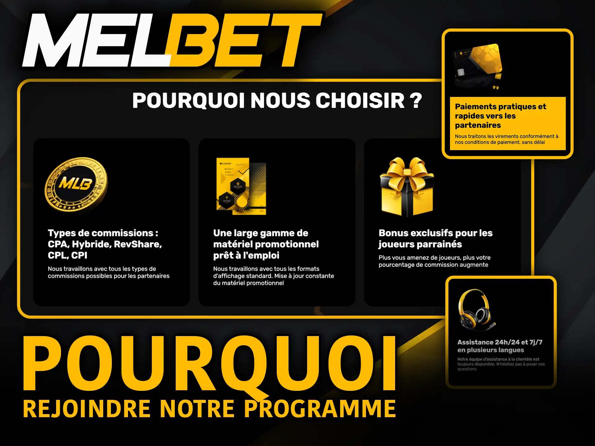 Programme d’affiliation Melbet pourquoi rejoindre notre programme partenaire.