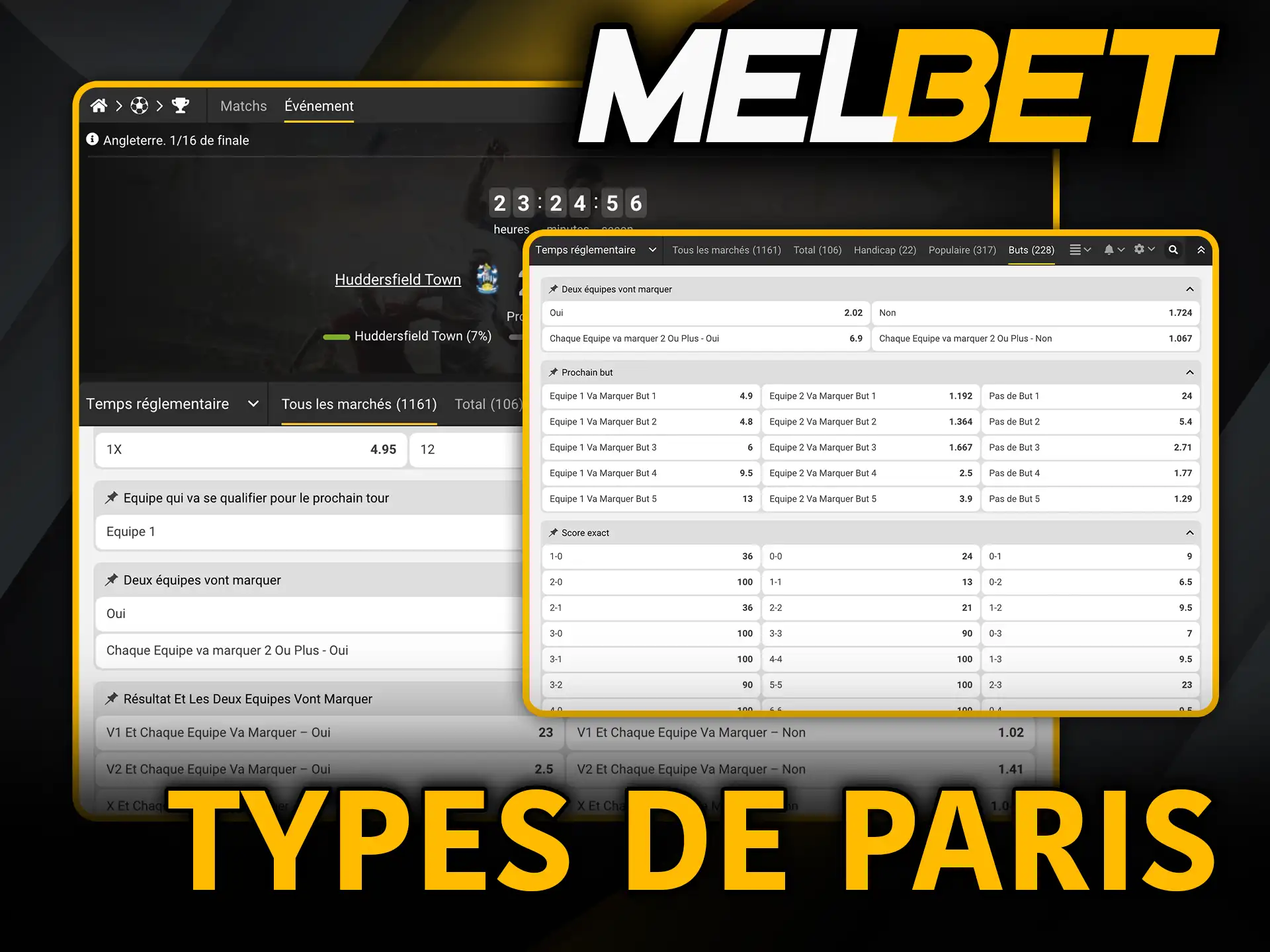 Types de paris Melbet explore toutes les options disponibles.