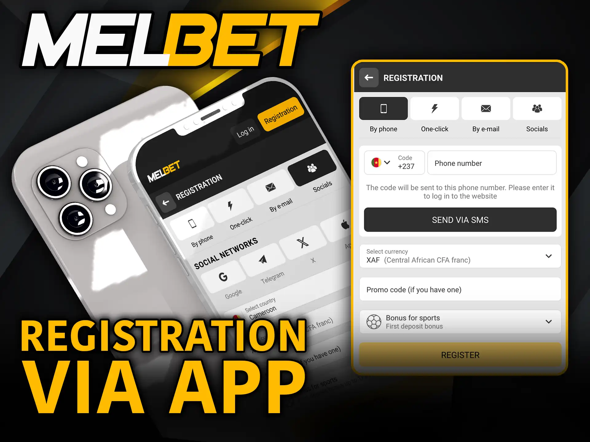 Registration via Melbet app create your account quickly.