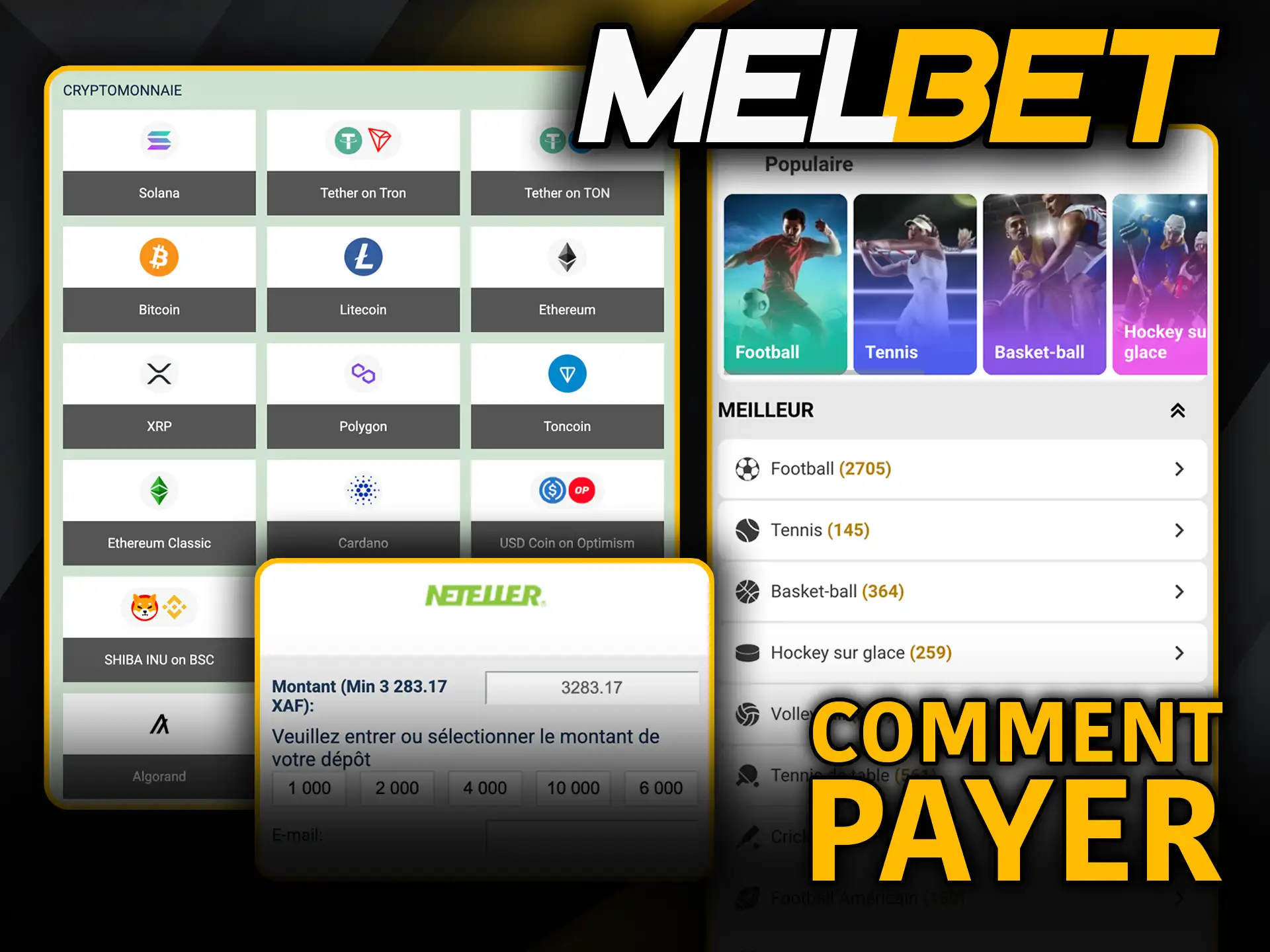 Comment payer sur Melbet dépose et retire tes gains facilement.