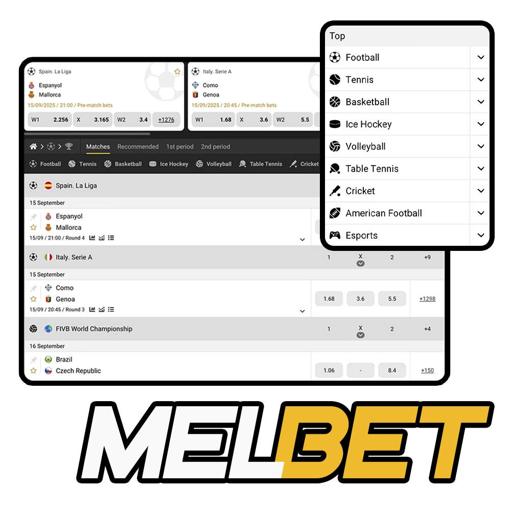 Bet on sports with Melbet in Cameroon and enjoy the best odds.