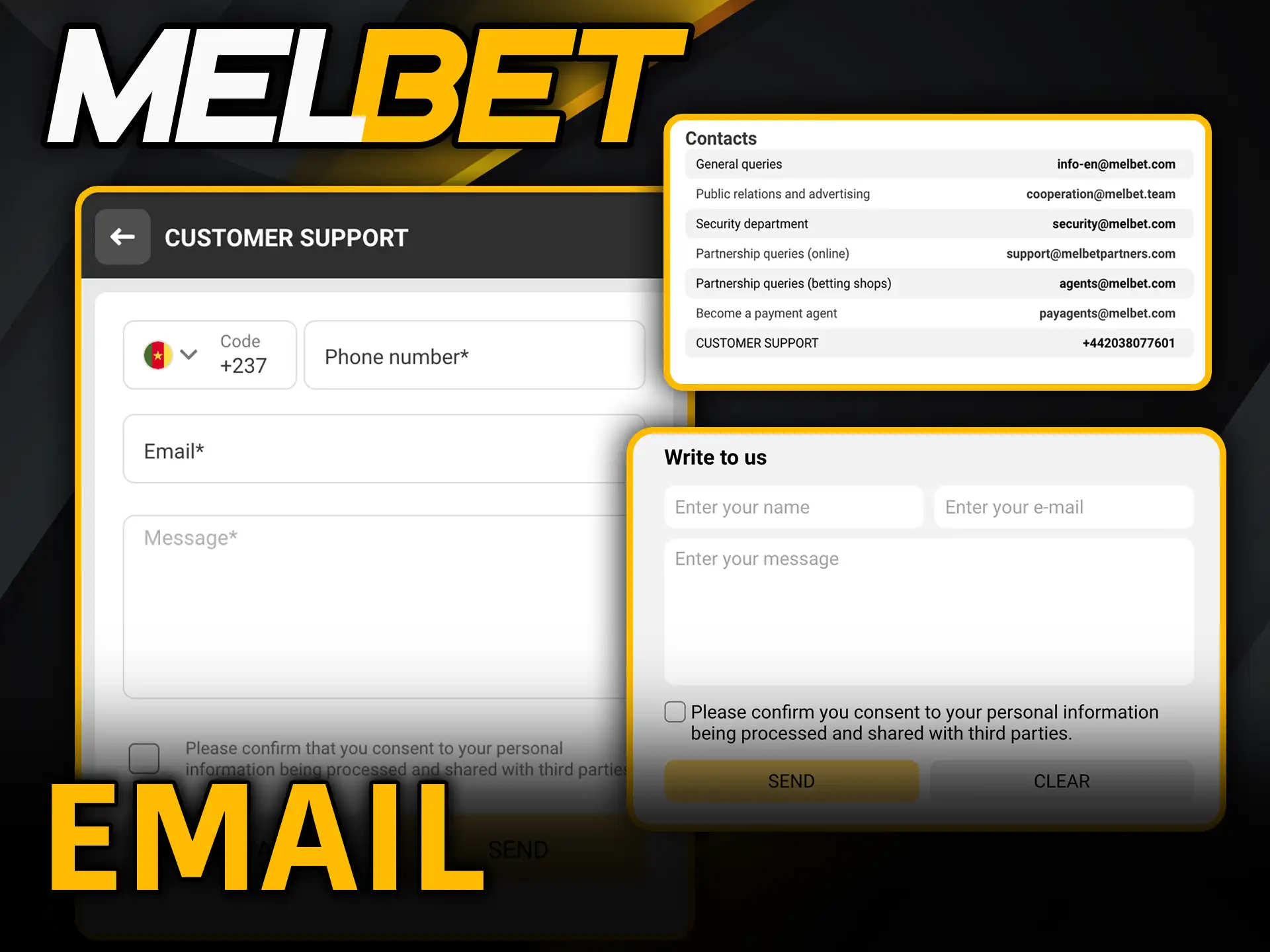 Melbet email support in Cameroon fast help anytime.
