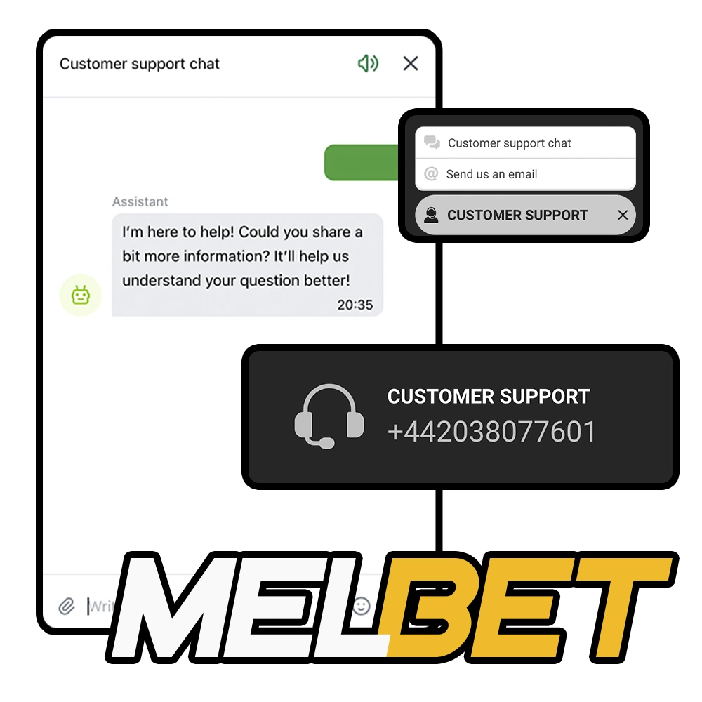 Melbet customer support in Cameroon always ready to help.