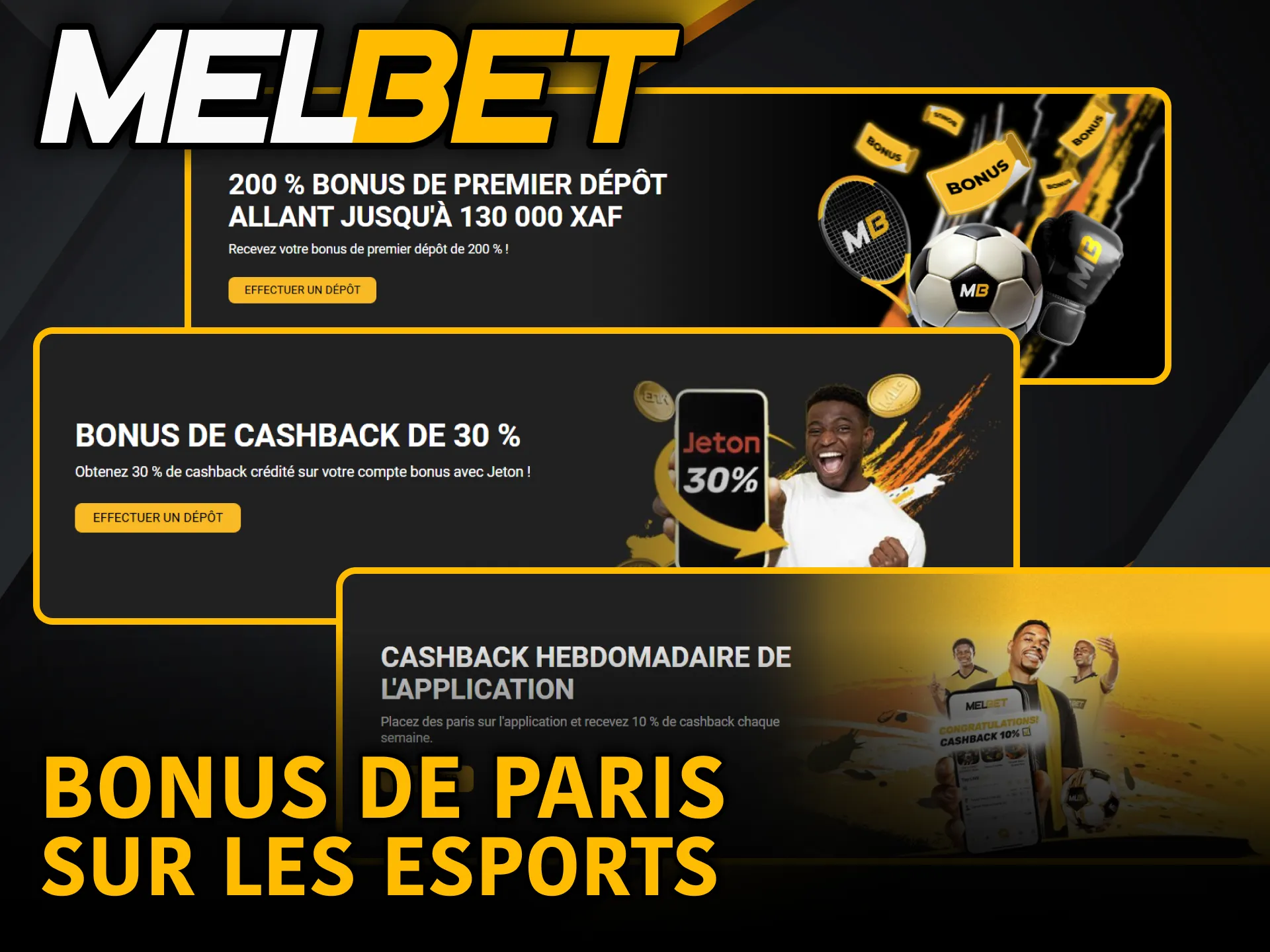 Bonus eSports attractifs sont disponibles chez Melbet.