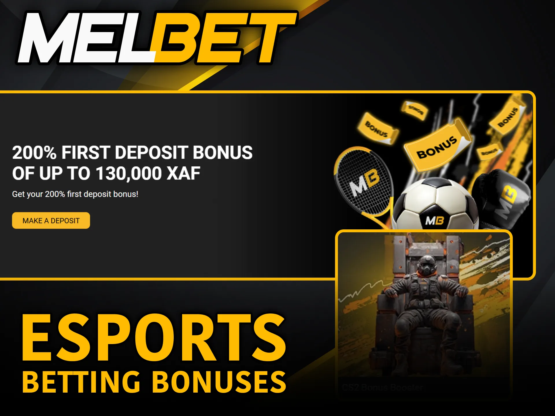 Claim exciting esports bonuses from Melbet in Cameroon.