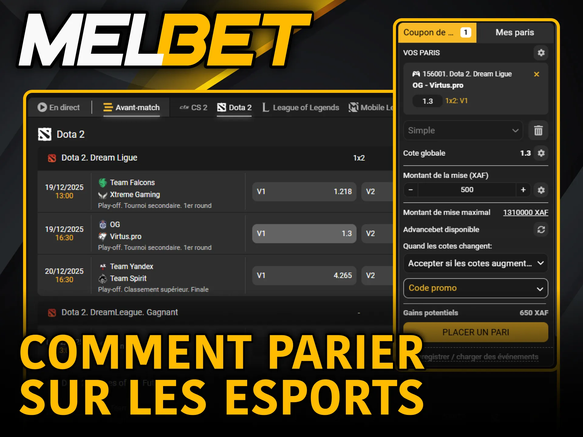 Apprenez comment parier sur les eSports avec Melbet facilement.