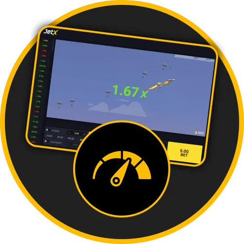 Experience quick JetX rounds powered by Melbet technology.