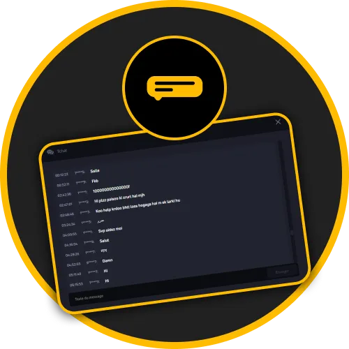 Chat interactif JetX disponible pour joueurs Melbet.