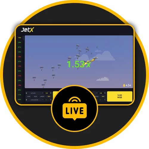 Pariez en temps réel sur JetX avec Melbet.
