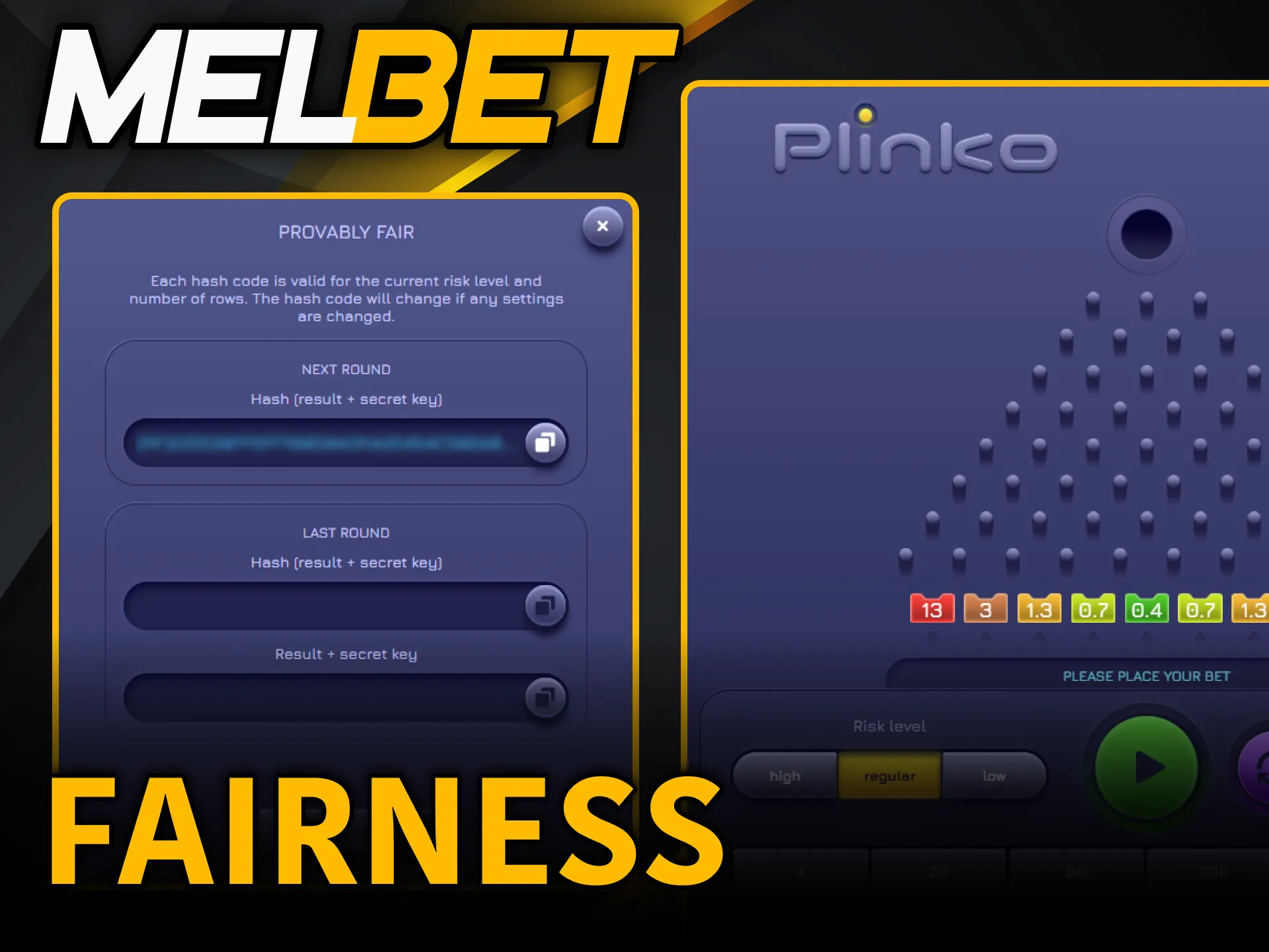 Trust fair Plinko mechanics provided by Melbet in Cameroon.