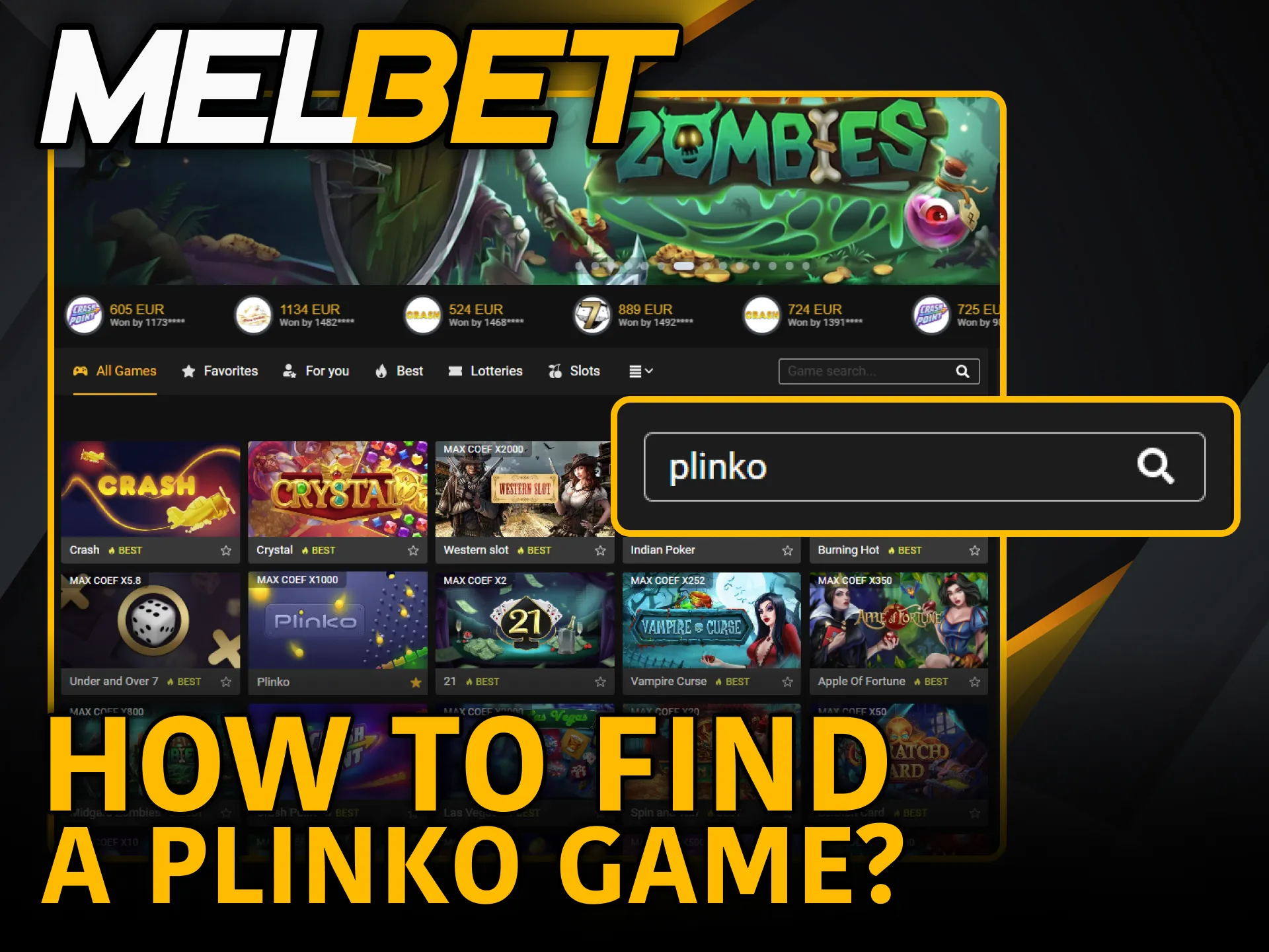 Find Plinko easily inside Melbet for smooth and fast play.