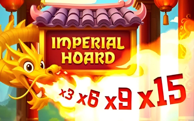 Uncover ancient treasures playing Imperial Hoard listed under Melbet casino games.