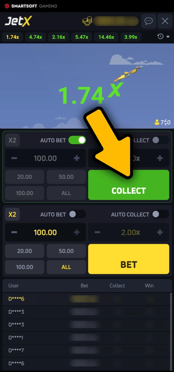Cash out on time on how to play Melbet JetX.