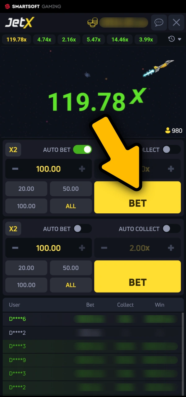 Watch the multiplier rise on how to play Melbet JetX.