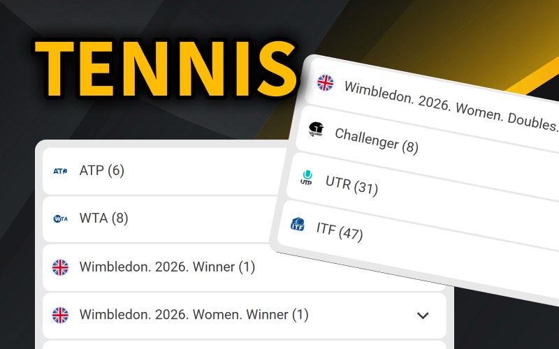 Enjoy live tennis sports betting with highly competitive odds at Melbet.