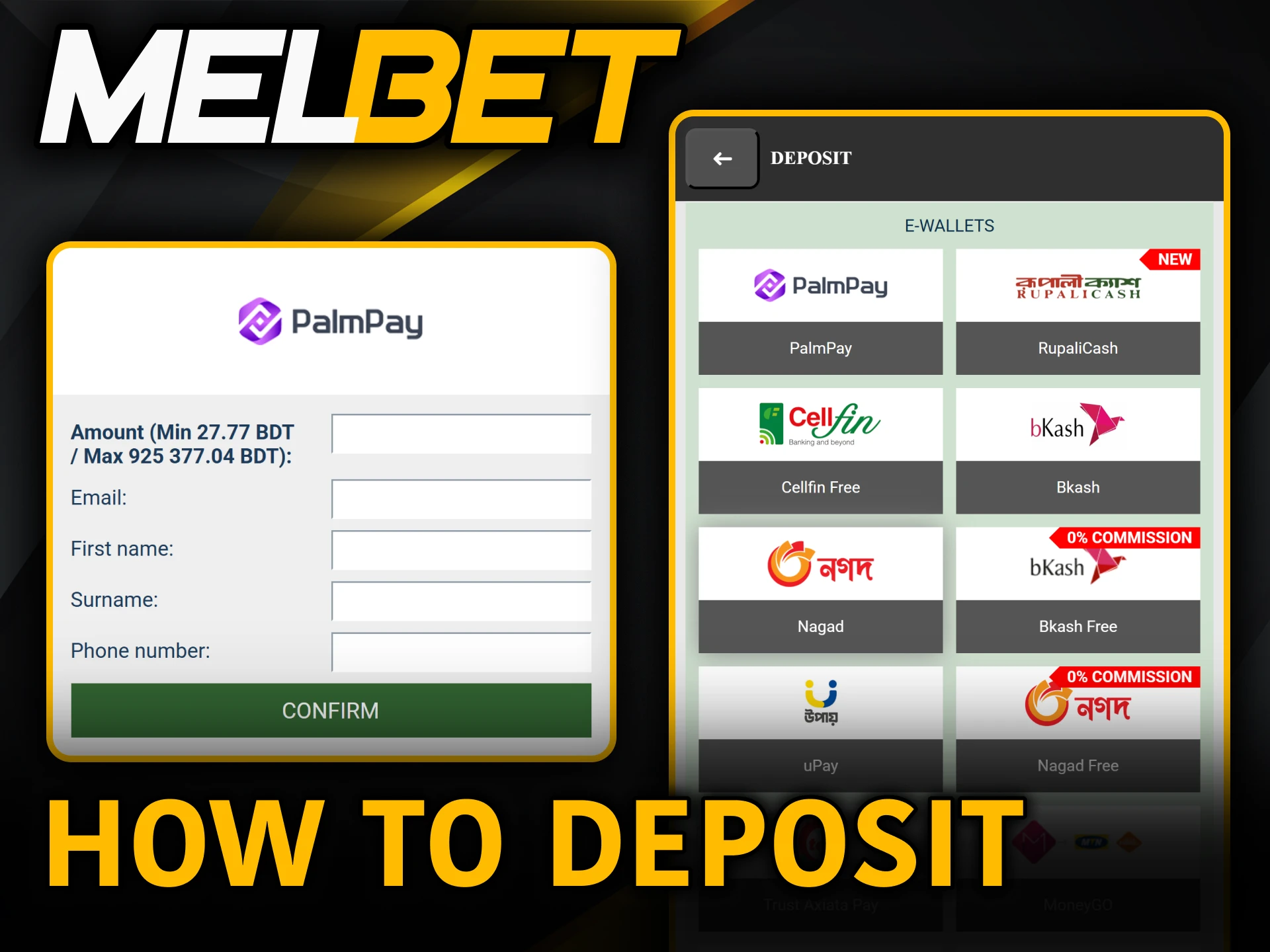 Top up your wallet immediately learning terms on Melbet Payments.