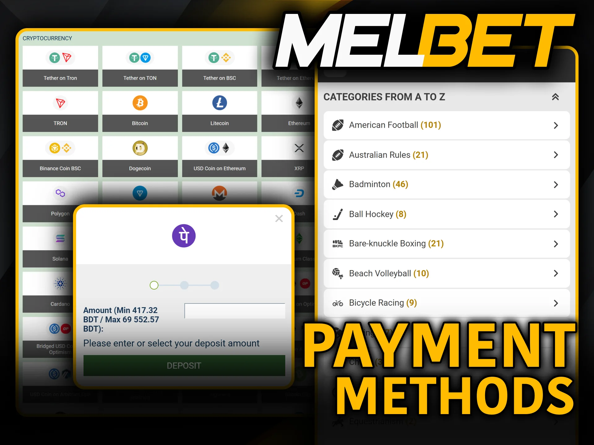 Top up your profile balance safely utilizing diverse Melbet Sports.